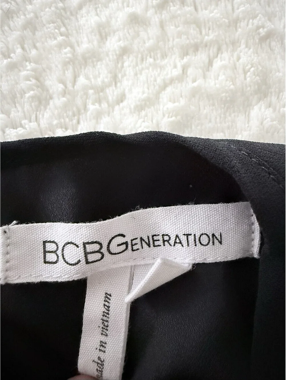 BCBGeneration Women’s Black Chiffon Midi Dress Size M Sleeveless Cocktail Party